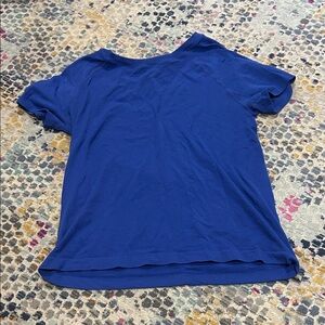 Women's Blue Athletic Top (90degree)
